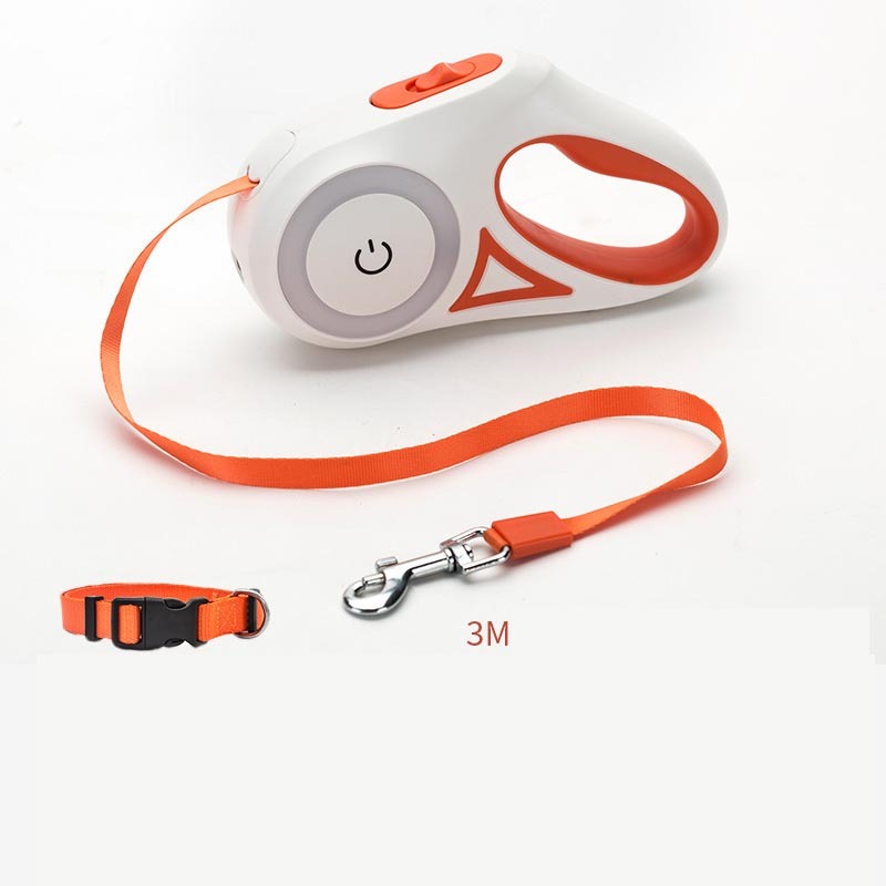 Retractable Leash With Built-In Spotlight - Tails&Trinkets